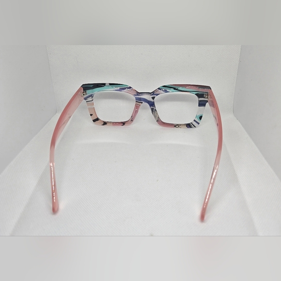 Stylish Pink and Black Women's Glasses - Picture 4 of 6